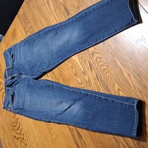 7 FOR ALL MANKIND Jeans Womens BLUE 26 CROPPED GWENEVERE Preowned